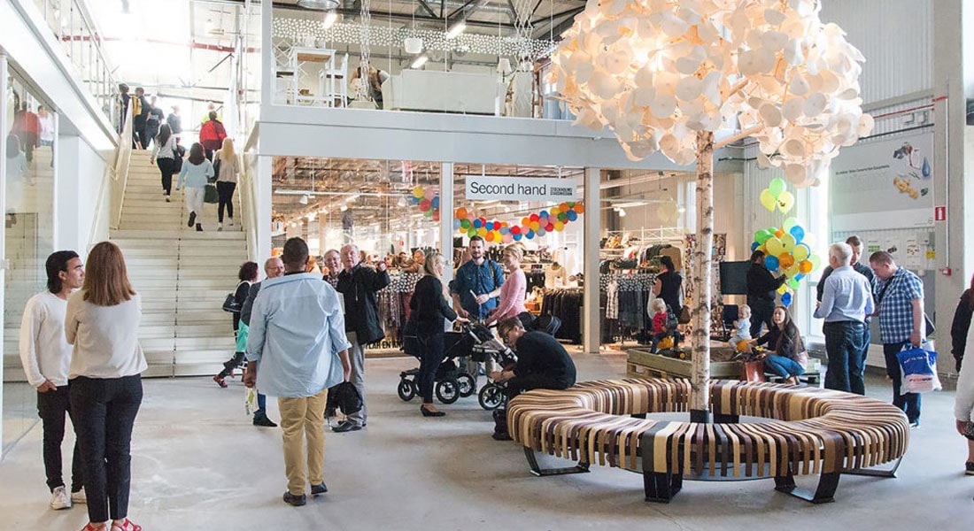 Suécia inaugura shopping do mundo a produtos upcycling e reciclados.